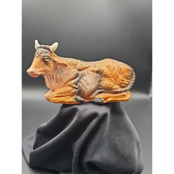 Fontanini Other - Vintage Fontanini Nativity Seated Ox Cow Figurine Depose Italy Mold 15. AA